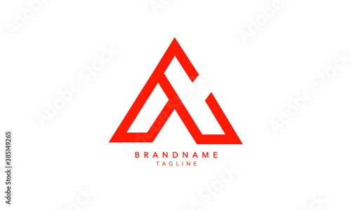 Alphabet letters Initials Monogram logo AC, CA, A and C