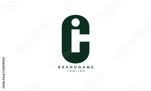 Alphabet letters Initials Monogram logo IC, CI, I and C