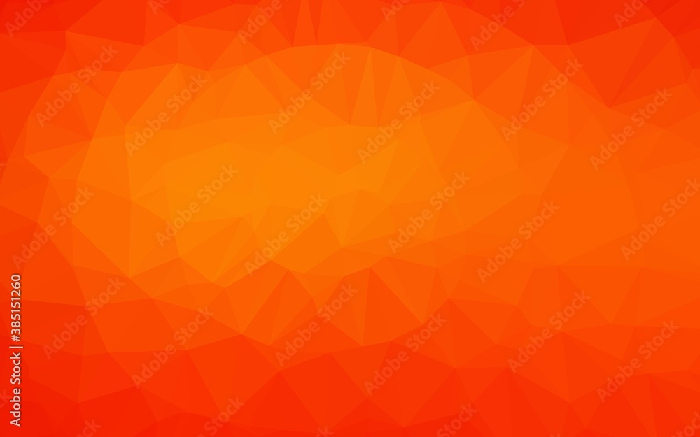 Light Orange vector abstract polygonal texture. Light Orange vector abstract polygonal texture.