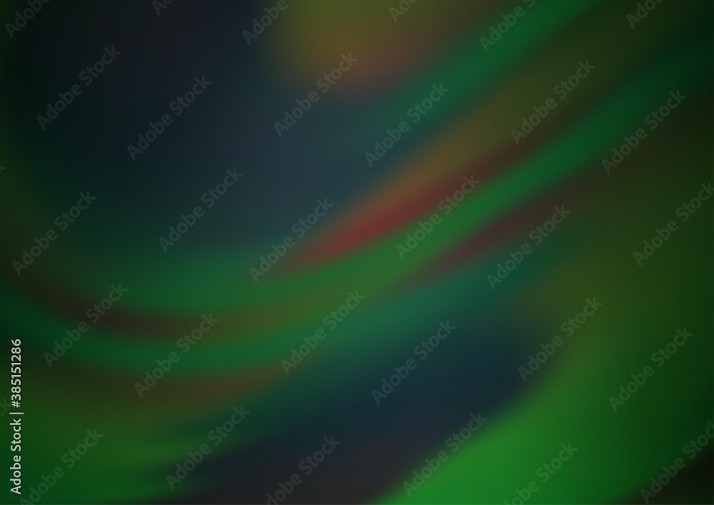 Dark Green vector blurred background. Dark Green vector blurred background.