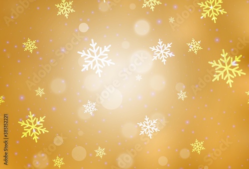 Light Orange vector backdrop in holiday style.