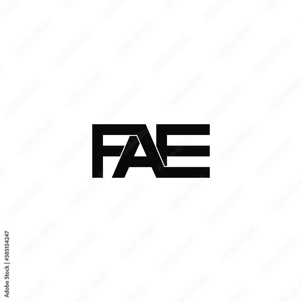 fae letter original monogram logo design fae letter original monogram logo design