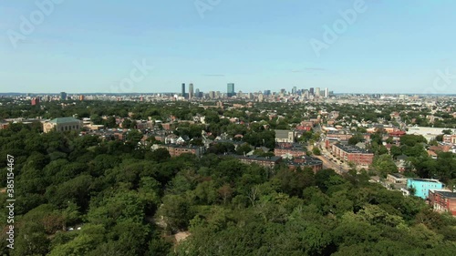 Roxbury Massachusetts Aerial view in summer photo