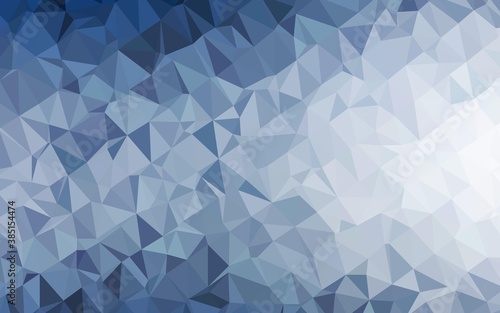 Light BLUE vector polygonal template.