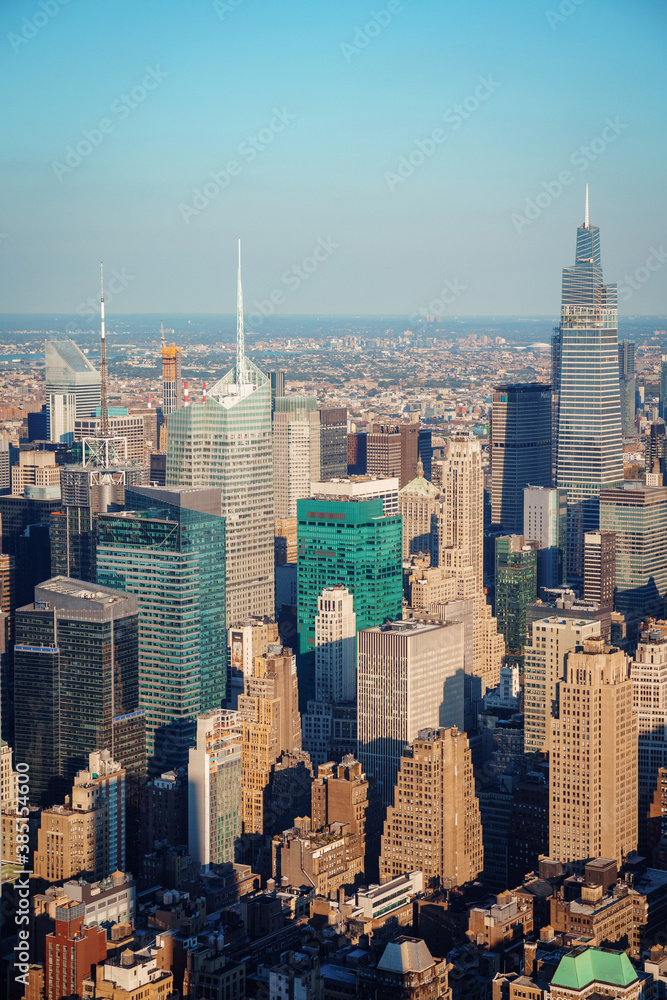 New York skyline. Midtown view