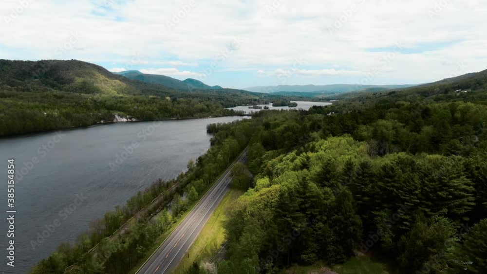 Aerial view of Western Massachusetts landscape Aerial view of Western Massachusetts landscape