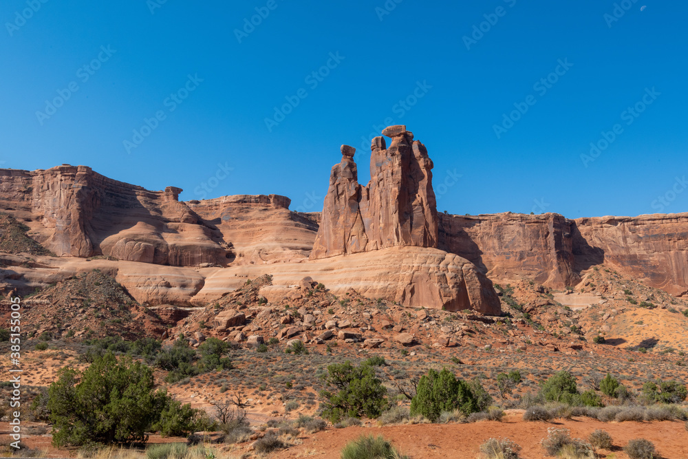 Arches National Park in October sunshine