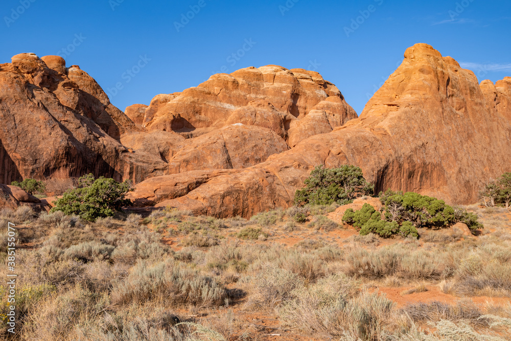 Fototapeta premium Arches National Park in October sunshine