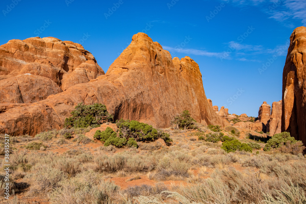 Arches National Park in October sunshine