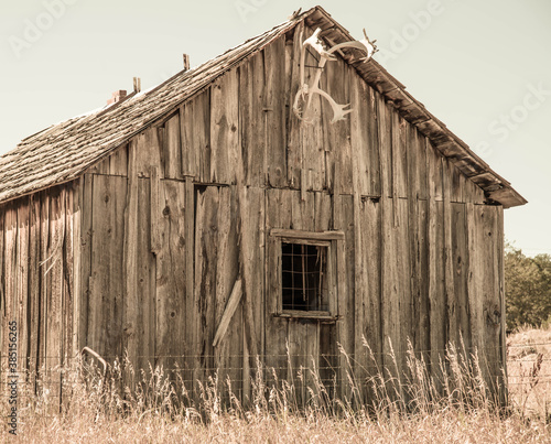 Old West Weathered Barn