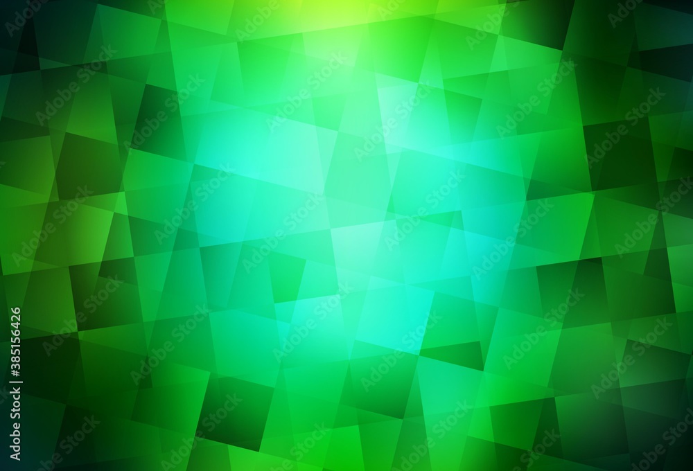 Dark Green vector background in polygonal style. Dark Green vector background in polygonal style.