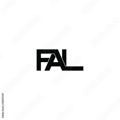 fal letter original monogram logo design