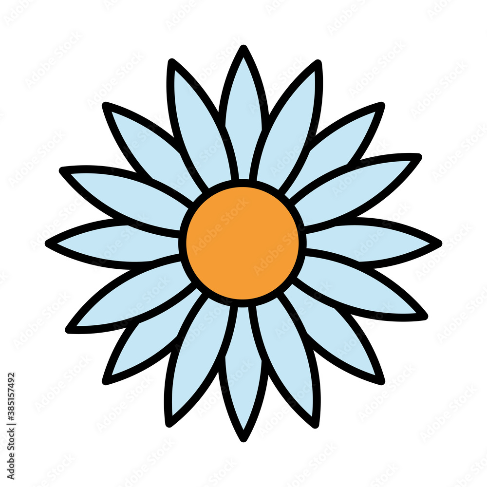 flower line and fill style icon design, natural floral nature plant ornament garden decoration and botany theme Vector illustration flower line and fill style icon design, natural floral nature plant ornament garden decoration and botany theme Vector illustration