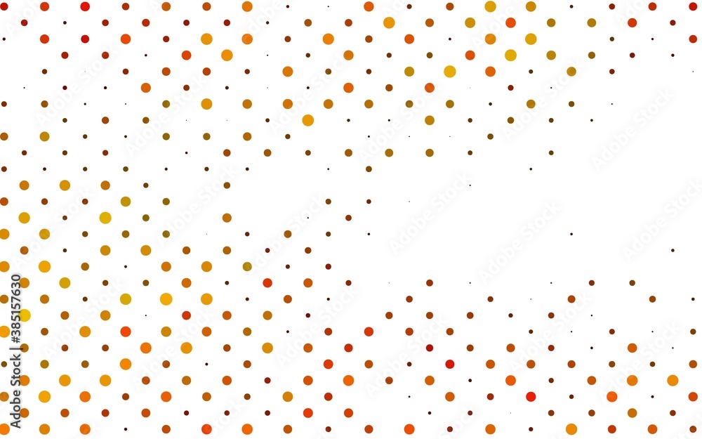 Light Orange vector cover with spots. Light Orange vector cover with spots.