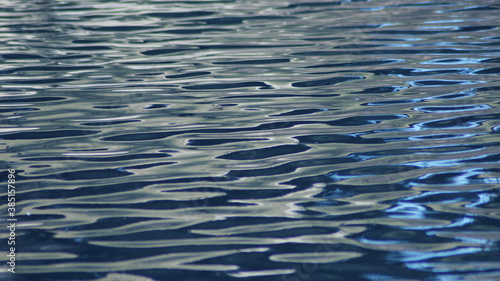 Deep focus photo of rippled blue water suitable as a background.