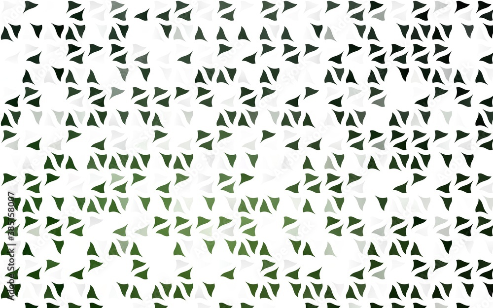Light Green vector texture in triangular style.
