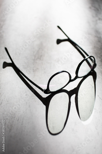 Glasses in the sunlight
