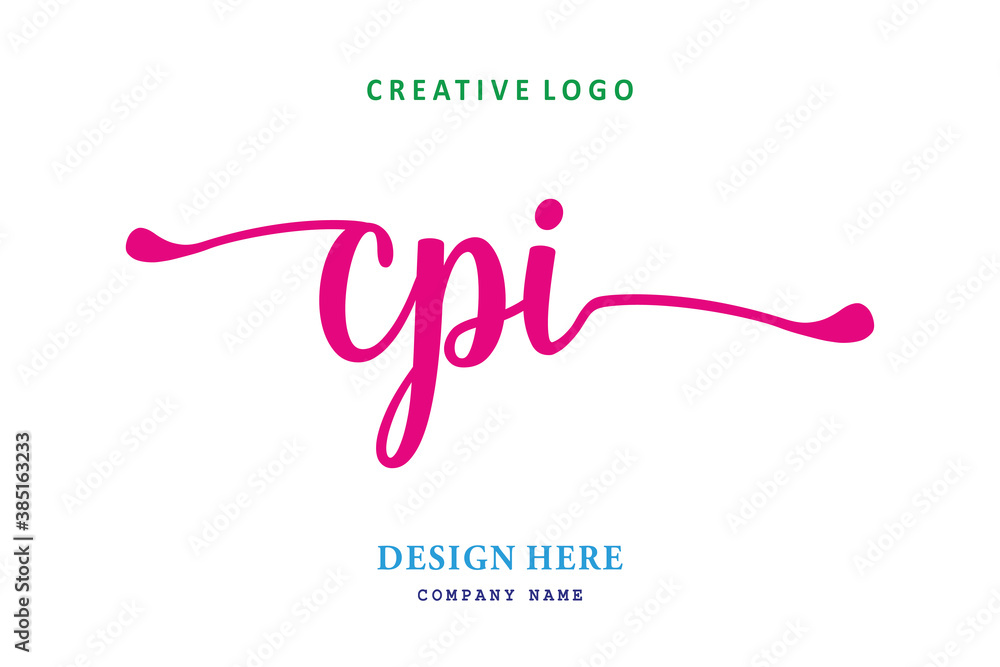simple CPI letter arrangement logo is easy to understand, simple and authoritative