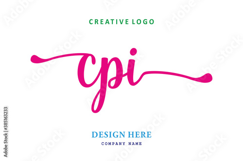 simple CPI letter arrangement logo is easy to understand, simple and authoritative