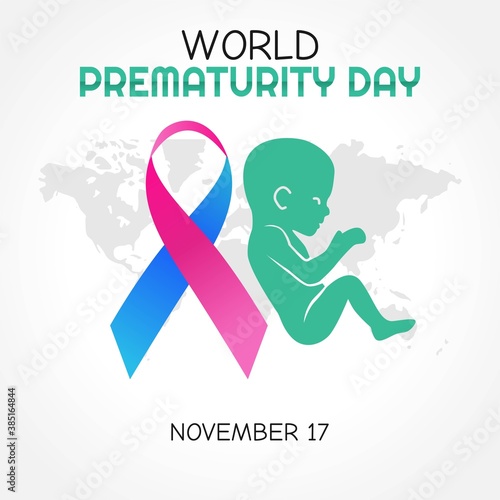 world prematurity day vector illustration. Suitable for greeting card, poster and banner.