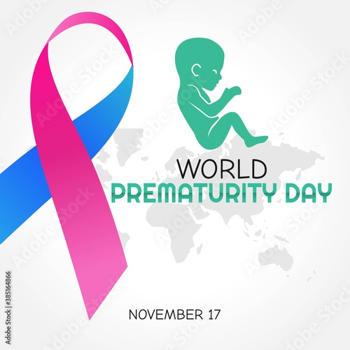 world prematurity day vector illustration. Suitable for greeting card, poster and banner.