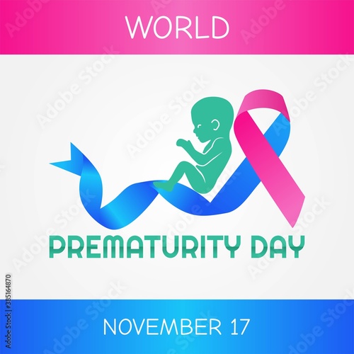 world prematurity day vector illustration. Suitable for greeting card, poster and banner.