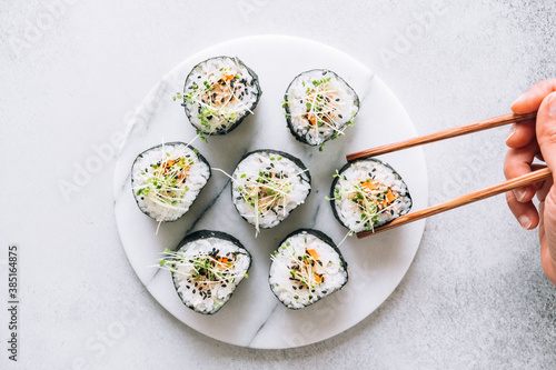 Vegan maki sushi photo