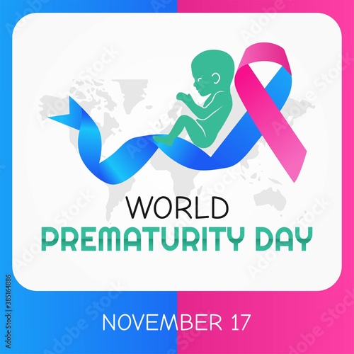world prematurity day vector illustration. Suitable for greeting card, poster and banner.