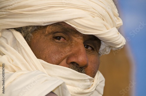 Tuareg, portrait, Tasset, Algeria, Africa photo