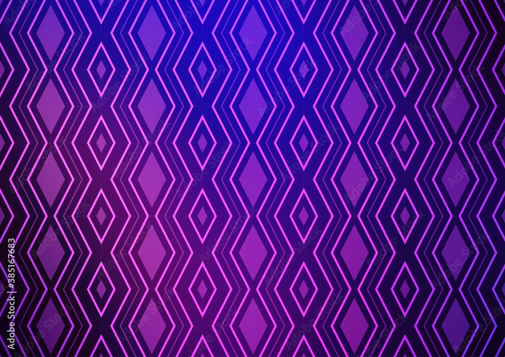 Light Purple vector template with sticks, squares.