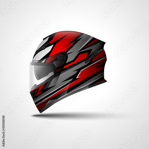 Racing Sport helmet wrap decal and vinyl sticker design