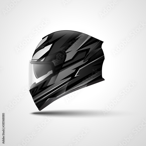 Racing Sport helmet wrap decal and vinyl sticker design