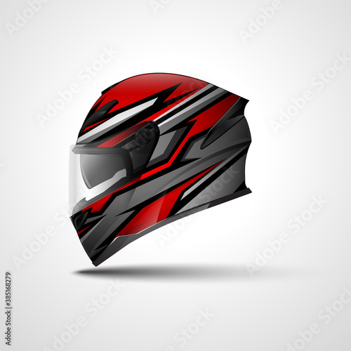 Racing Sport helmet wrap decal and vinyl sticker design