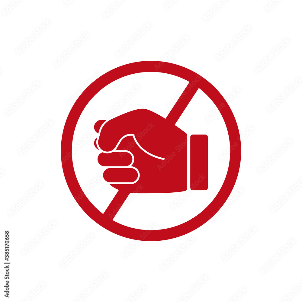 Stop violence icon. Design template vector Stop violence icon. Design template vector
