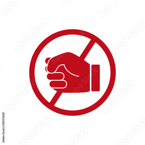 Stop violence icon. Design template vector