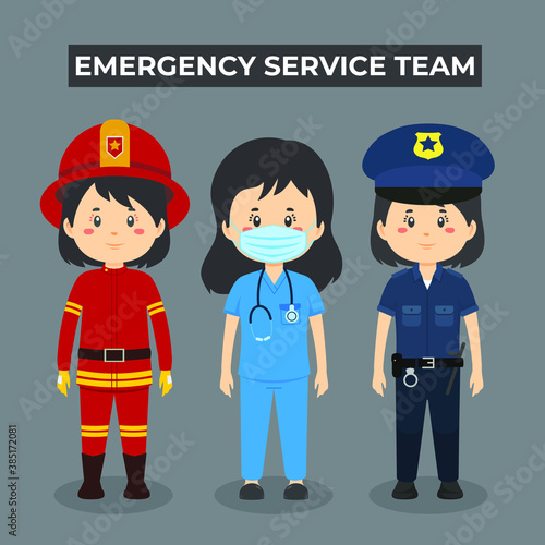 Emergency Service Team Character Set