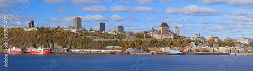 Panoramic view of Quebec City in autumn, Canada