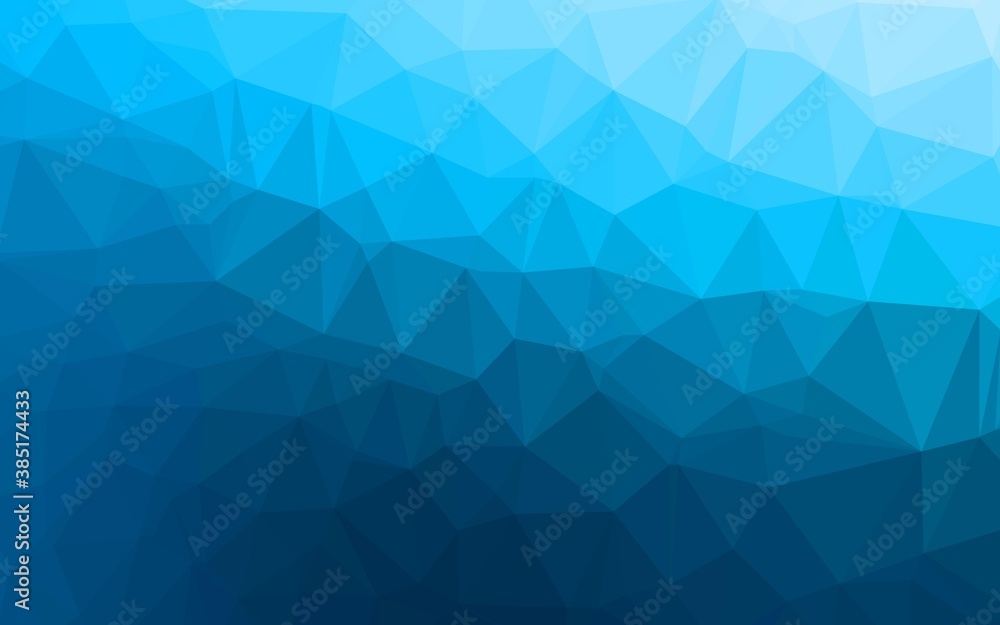 Light BLUE vector polygon abstract backdrop.