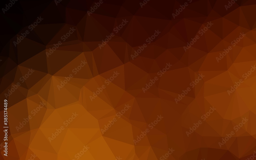 Dark Orange vector abstract mosaic pattern. Dark Orange vector abstract mosaic pattern.
