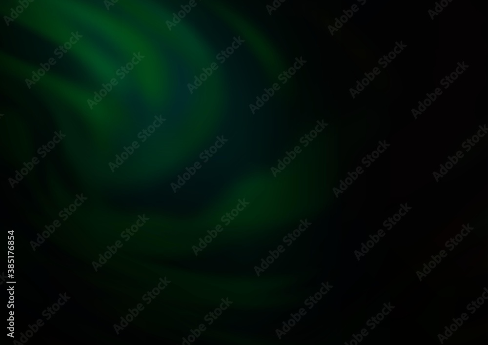 Dark Green vector blurred bright template. Dark Green vector blurred bright template.