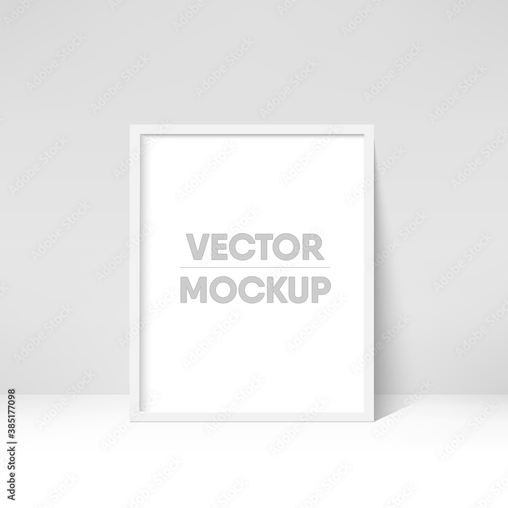 3d white picture frame design. Vector 3d white picture frame design. Vector