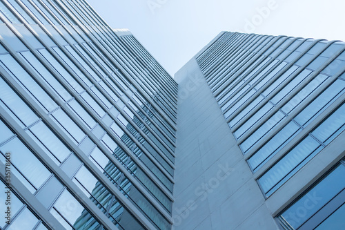 glass modern building business center