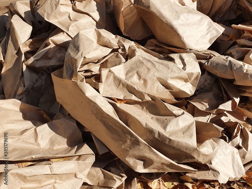 Wallpaper Mural Crumpled recycled wrapping paper. Torontodigital.ca