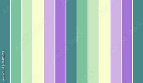 Pastel violet green yellow colors in abstract geometric pattern colorful scheme. Stripes in fresh light spring color combination, fashion lilac, mint, turquoise trends. For backgrounds and printing.