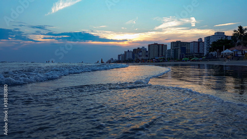 sunrise over the beach mongagua