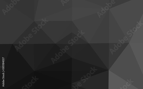 Dark Silver, Gray vector triangle mosaic cover.