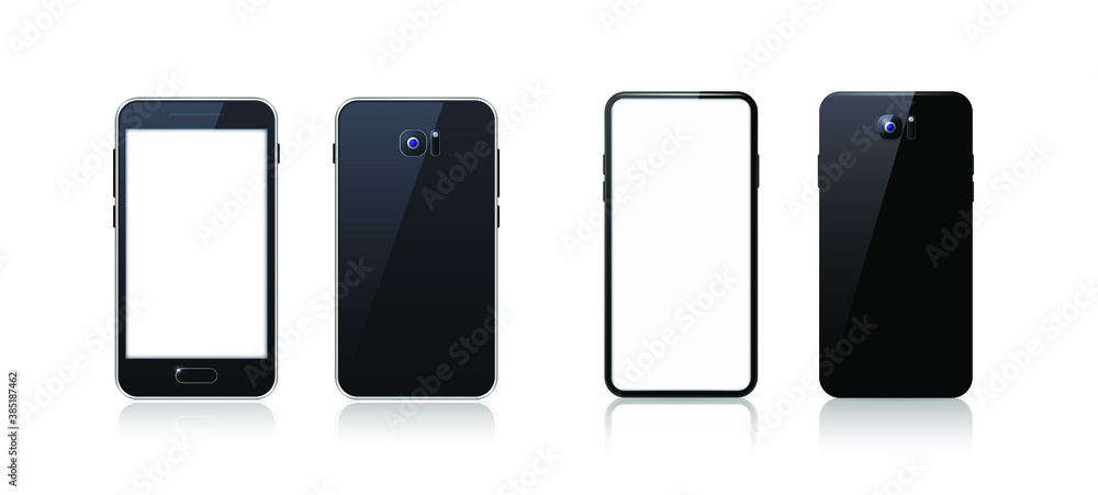 Set of Technological Devices with Blank Screen on White Background . Isolated Vector Elements Set of Technological Devices with Blank Screen on White Background . Isolated Vector Elements