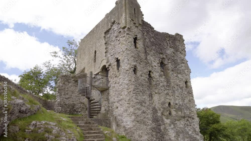 Ruins of Peveril Castle, in the village of Castleton, Peak District, UK Ruins of Peveril Castle, in the village of Castleton, Peak District, UK