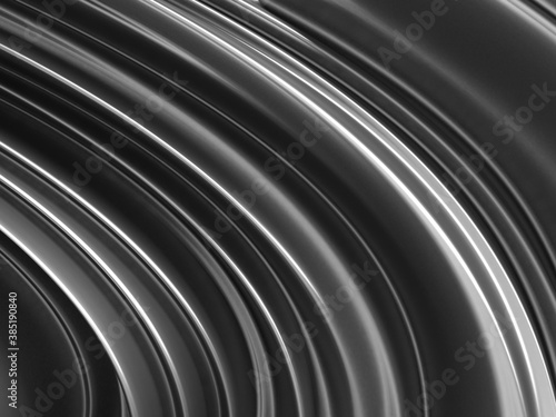 Metallic abstract wavy liquid background