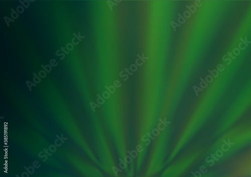 Light Green vector blurred shine abstract background.